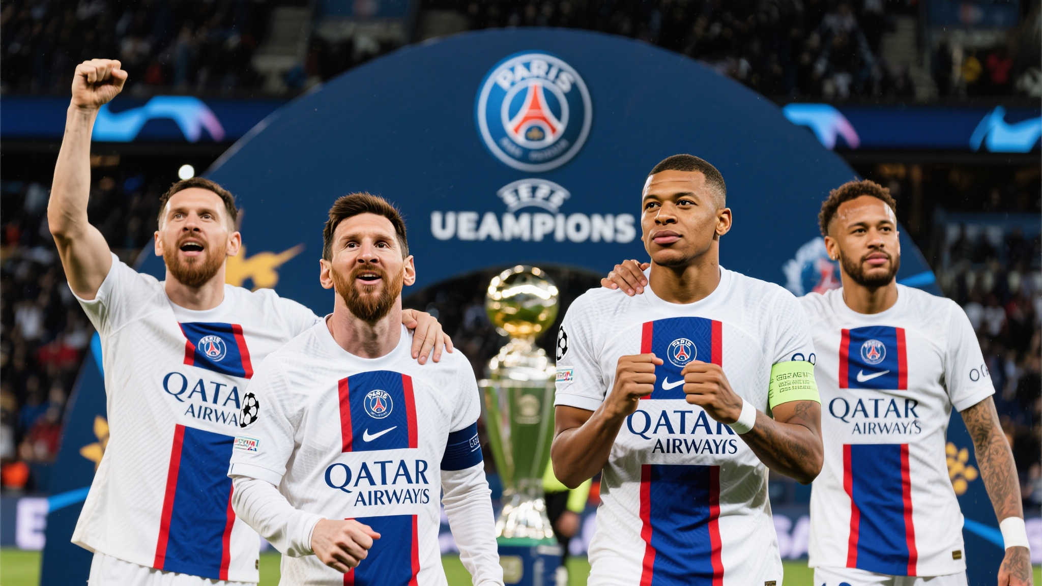 历史数据显示，截至2023年之前，巴黎男足始终没能